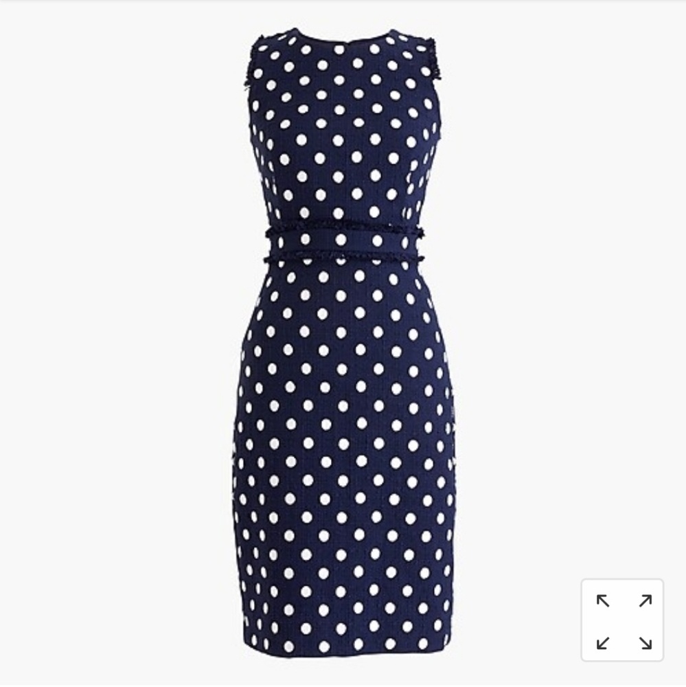 NWT - J. Crew Sheath Dress in Spotted Tweed